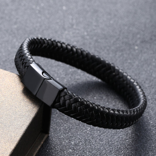 Men’s Genuine Leather Bracelet – Vintage Handmade Style