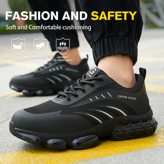 Popcorn Sole Protective Safety Shoes – Durable, Anti-Smash & Anti-Penetration