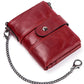 Antimagnetic Leather Wallet – Short Vertical Coin Purse