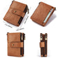 Antimagnetic Leather Wallet – Short Vertical Coin Purse