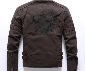 Men Fashion Pu Leather Jackets Coats