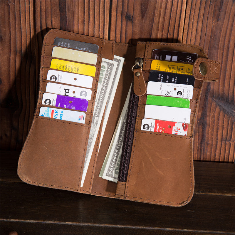 Dragon Grain Leather Long Wallet – Premium Cowhide