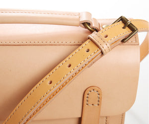 Hand Made Leather Bag Hand-Held Crossbeam Leather Bag