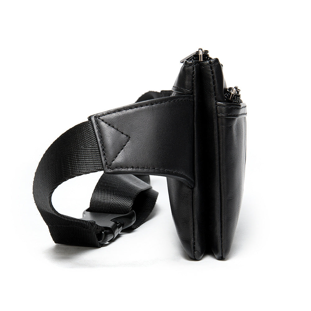 Casual Fashion Diagonal Leather Bag – Unisex Design