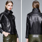 Women’s Korean Style PU Leather Jacket – Chic, Modern & Versatile