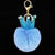 Fur Ball Keychain Pendant Artificial Leather Fur Bags