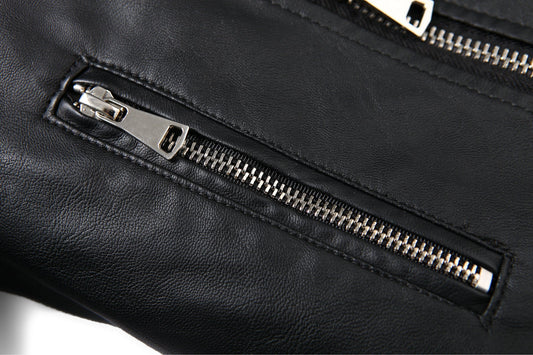 Men’s Motorcycle PU Leather Jacket – Sleek, Stylish & Bold