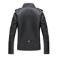 Men’s Motorcycle PU Leather Jacket – Sleek, Stylish & Bold