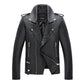 Men’s Motorcycle PU Leather Jacket – Sleek, Stylish & Bold
