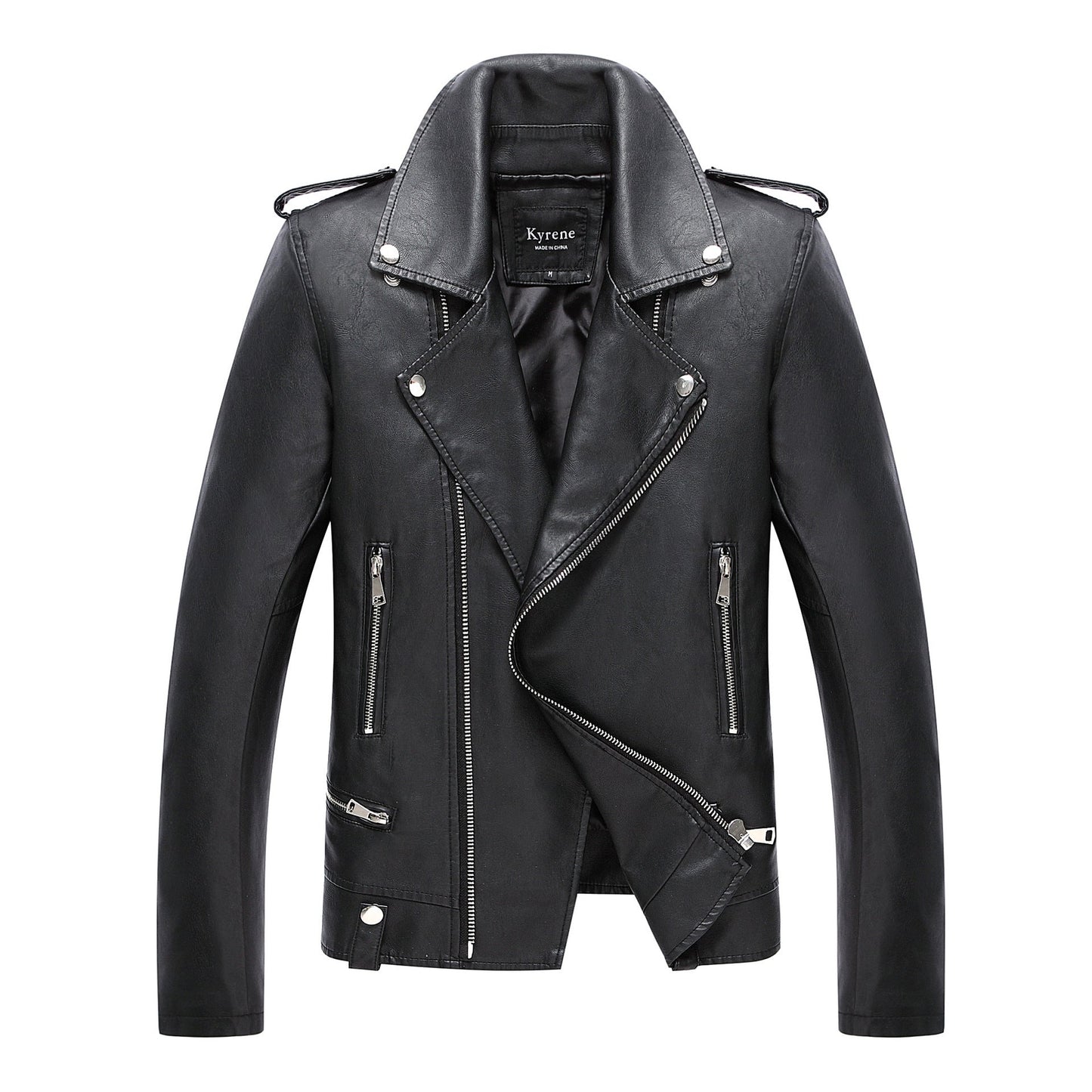 Men’s Motorcycle PU Leather Jacket – Sleek, Stylish & Bold