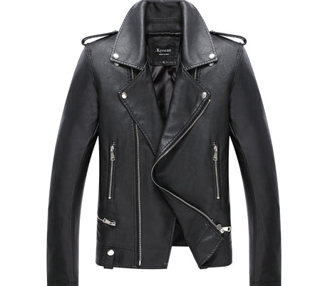 Men's Motorcycle Leather Jacket Jacket