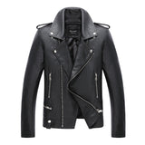 Men’s Motorcycle PU Leather Jacket – Sleek, Stylish & Bold