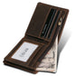 RFID Men’s Wallet – Genuine Crazy Horse Leather | Short Casual Design