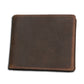 RFID Men’s Wallet – Genuine Crazy Horse Leather | Short Casual Design