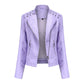 Women’s Thin Leather Motorcycle Jacket – Sleek, Stylish & Lightweight