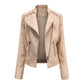 Women’s Thin Leather Motorcycle Jacket – Sleek, Stylish & Lightweight