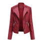 Women’s Thin Leather Motorcycle Jacket – Sleek, Stylish & Lightweight
