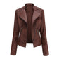 Women’s Thin Leather Motorcycle Jacket – Sleek, Stylish & Lightweight
