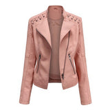 Women’s Thin Leather Motorcycle Jacket – Sleek, Stylish & Lightweight