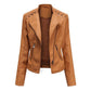Women’s Thin Leather Motorcycle Jacket – Sleek, Stylish & Lightweight