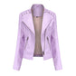 Women’s Thin Leather Motorcycle Jacket – Sleek, Stylish & Lightweight