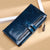Women’s Oil Wax Leather Long Wallet – Multi Card Buckle | Retro European & American Style