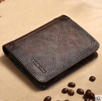 Men’s Multifunctional Leather Wallet – Compact & Practical