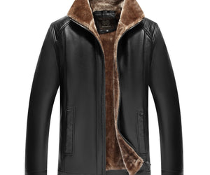 Leather Jacket Men's Leather Jacket With Fur