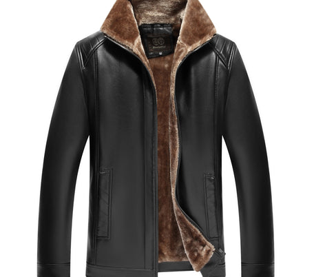 Leather Jacket Men's Leather Jacket With Fur