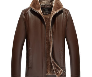 Leather Jacket Men's Leather Jacket With Fur