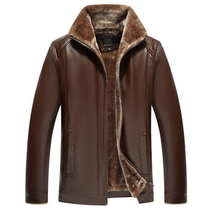 Leather Jacket Men's Leather Jacket With Fur