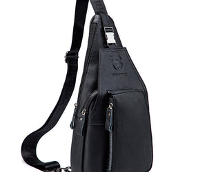 Leather Chest Bag Men's Bag