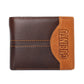 Genuine Leather Men’s Patchwork Wallet – Cowhide & Stylish Design
