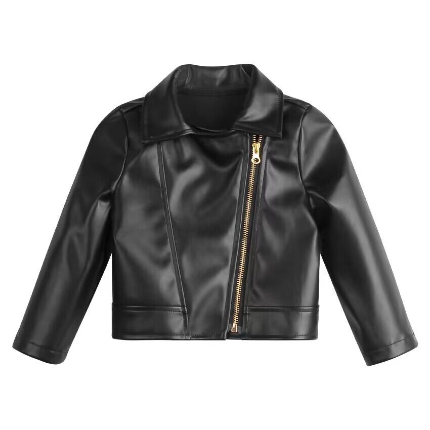 Children’s Leather Motorcycle Jacket – Stylish, Durable & Cool