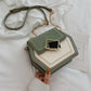 Matte leather shoulder bag