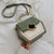 Matte leather shoulder bag