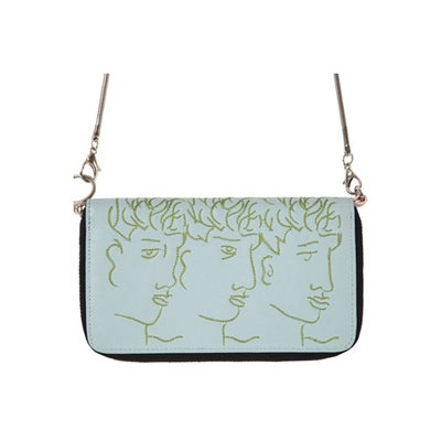 YIZISToRE PU Leather Women’s Crossbody Long Wallet – LINES Series