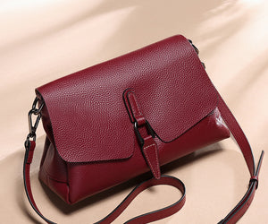 Shoulder leather bag soft leather lady messenger bag