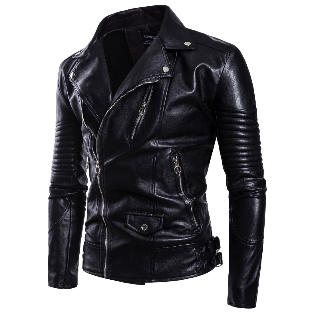 Men’s Sheepskin Leather Jacket – European & American Style