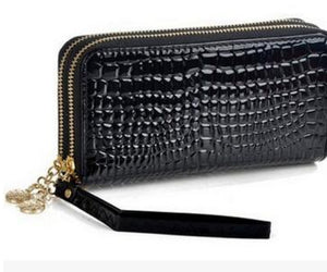 High Quality Black Purse Women Leather Purses Wallets