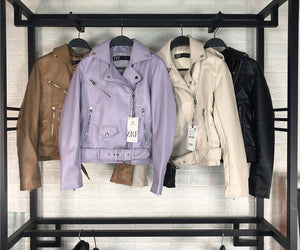 Women's leather jacket