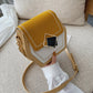 Matte leather shoulder bag