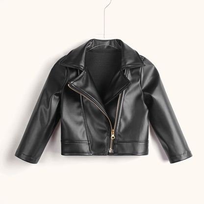 Children’s Leather Motorcycle Jacket – Stylish, Durable & Cool