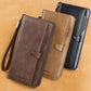 Men’s Long Genuine Leather Wallet – European & American Style