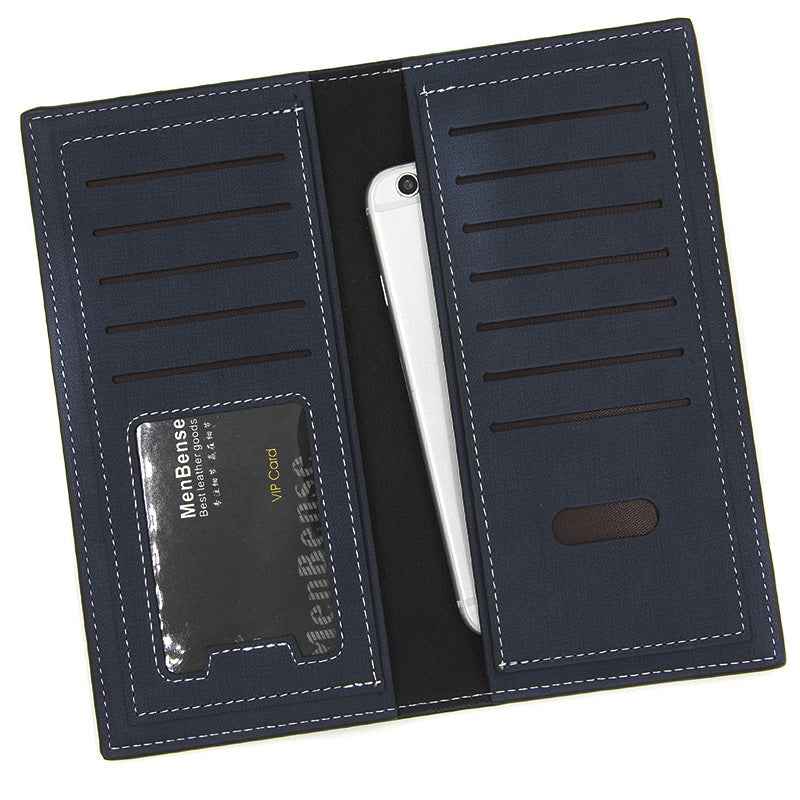 Men’s Long Vertical Wallets – Large Capacity & Business Style