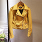 Women’s Suede Leather Motorcycle Jacket – Plush, Stylish & Warm