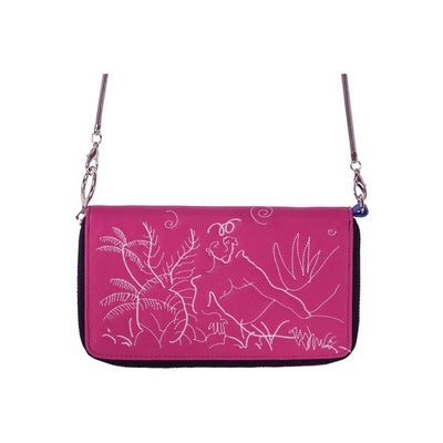 YIZISToRE PU Leather Women’s Crossbody Long Wallet – LINES Series