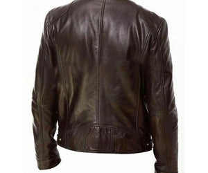 PU Leather Jacket Slim Leather Jacket