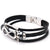 Retro Cowhide Figure-8 Leather Bracelet – Infinity Symbol Men’s Brac