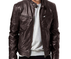 PU Leather Jacket Slim Leather Jacket